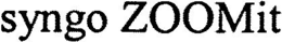 SYNGO ZOOMIT trademark