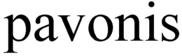 PAVONIS trademark