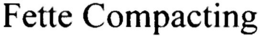 FETTE COMPACTING trademark