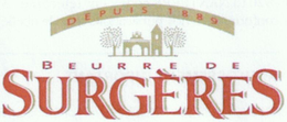 BEURRE DE SURGÈRES DEPUIS 1889 trademark