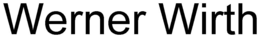 WERNER WIRTH trademark