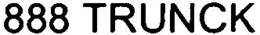 888 TRUNCK trademark