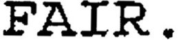 FAIR. trademark