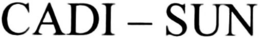 CADI - SUN trademark