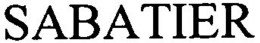 SABATIER trademark