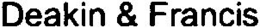 DEAKIN & FRANCIS trademark