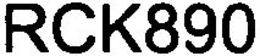 RCK890 trademark