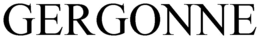 GERGONNE trademark