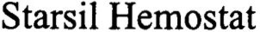 STARSIL HEMOSTAT trademark