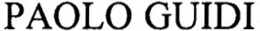 PAOLO GUIDI trademark