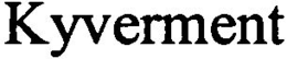 KYVERMENT trademark