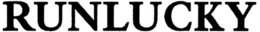 RUNLUCKY trademark
