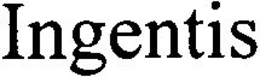 INGENTIS trademark
