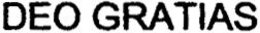 DEO GRATIAS trademark