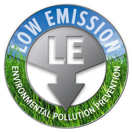 LOW EMISSION LE ENVIRONMENTAL POLLUTIONPREVENTION trademark