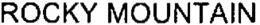 ROCKY MOUNTAIN trademark