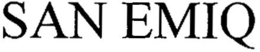 SAN EMIQ trademark