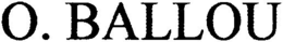 O. BALLOU trademark