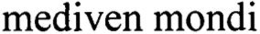 MEDIVEN MONDI trademark