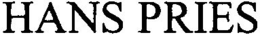 HANS PRIES trademark