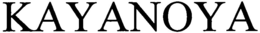 KAYANOYA trademark