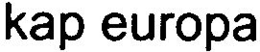 KAP EUROPA trademark