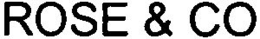 ROSE & CO trademark