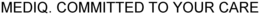 MEDIQ. COMMITTED TO YOUR CARE trademark