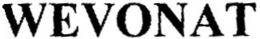 WEVONAT trademark