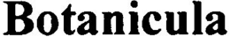 BOTANICULA trademark