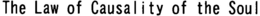 THE LAW OF CAUSALITY OF THE SOUL trademark