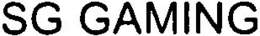 SG GAMING trademark