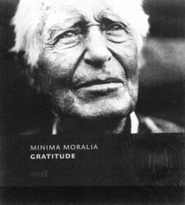 MINIMA MORALIA GRATITUDE 2008 trademark
