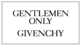 GENTLEMEN ONLY GIVENCHY trademark