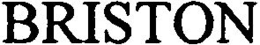 BRISTON trademark