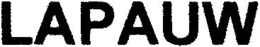 LAPAUW trademark