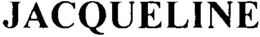 JACQUELINE trademark