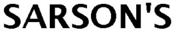 SARSON'S trademark