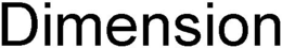 DIMENSION trademark