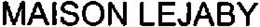 MAISON LEJABY trademark