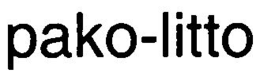 PAKO-LITTO trademark