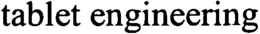TABLET ENGINEERING trademark