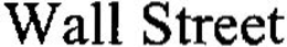 WALL STREET trademark