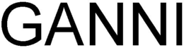 GANNI trademark