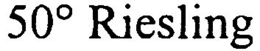 50° RIESLING trademark