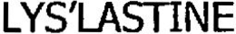 LYS'LASTINE trademark