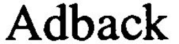 ADBACK trademark
