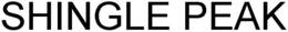 SHINGLE PEAK trademark