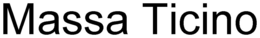 MASSA TICINO trademark