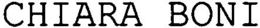 CHIARA BONI trademark